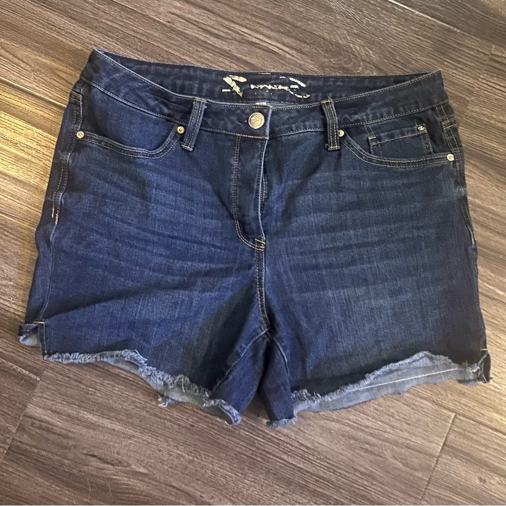 Seven7 Dark Blue Jean Shorts
